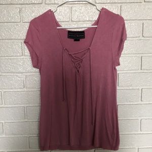 Cross up pink t-shirt